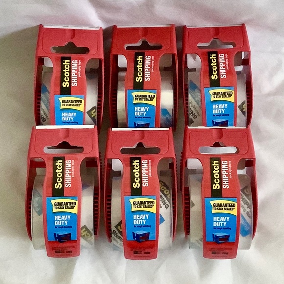 Scotch Moving Storage Packing Tape-6 Rolls Heavy Duty Shipping Packaging Tape. - Picture 2 of 10